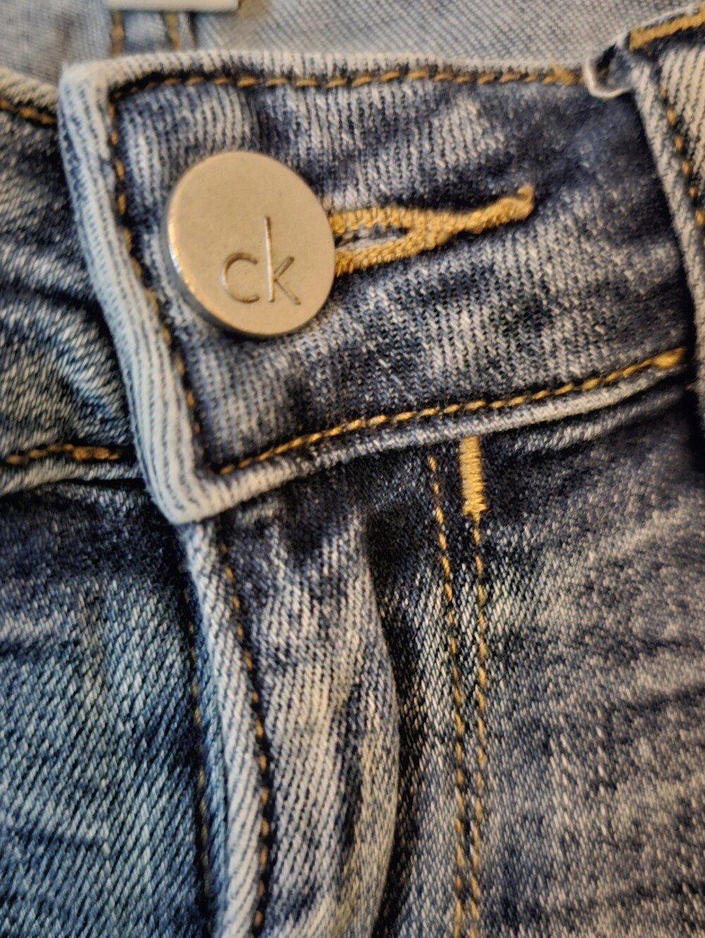Calvin Klein Women's Slim Boyfriend Blue Denim Stretch Jeans Size 6 - Picture 7 of 9